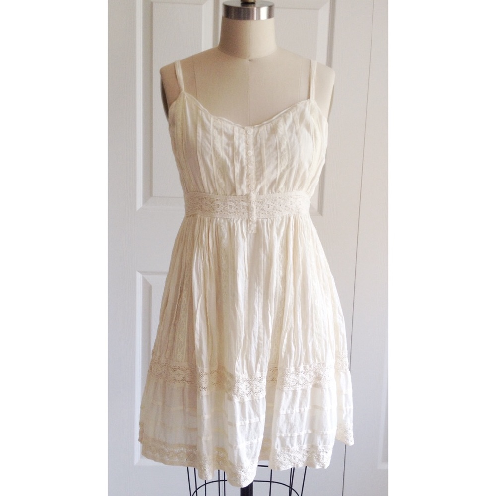 Cream Lace Sundress